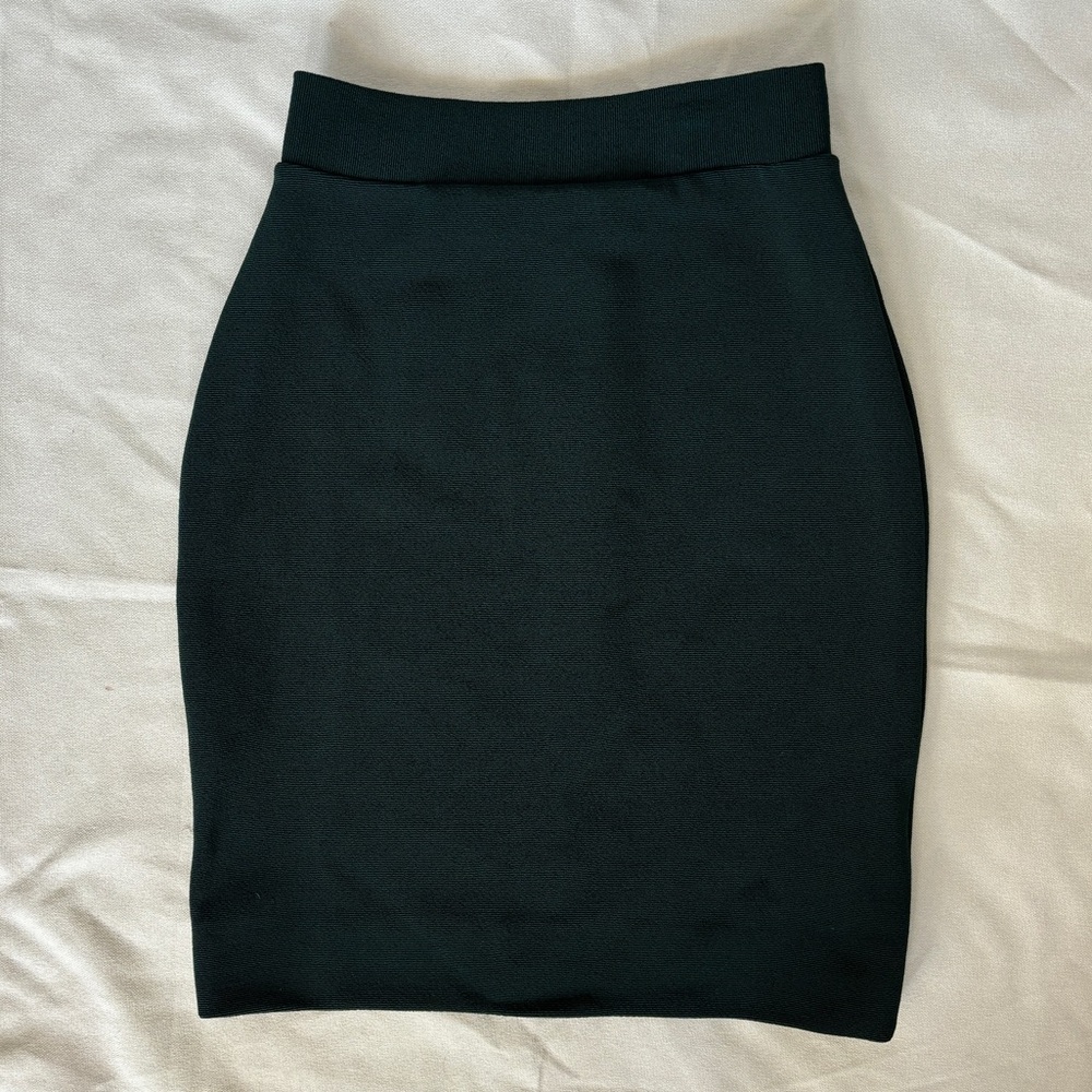 Cache vintage green faux fur skirt set - Picture 6 of 8